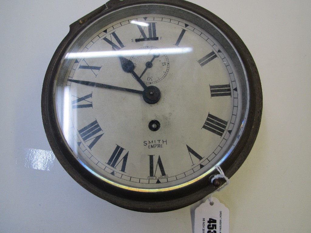 Appraisal: Brass cased ship's clock