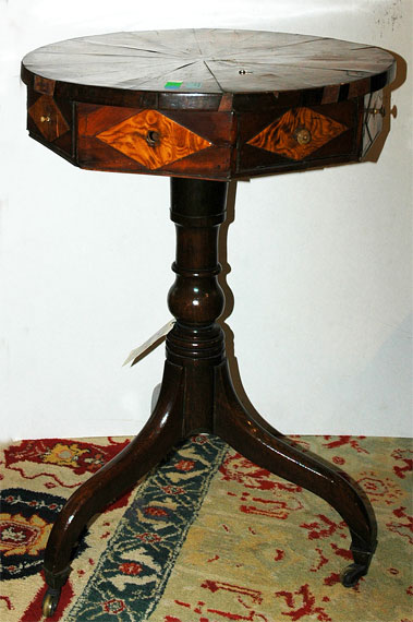 Appraisal: George III Mahogany Oak and Elm Side Table Estimate -