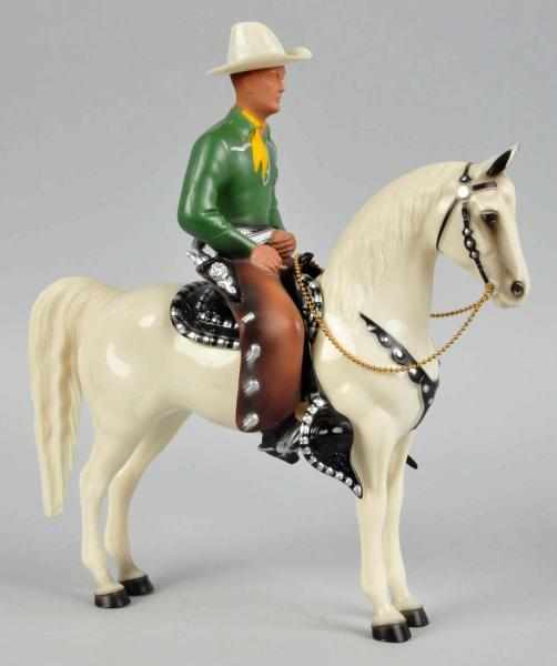 Appraisal: Hartland Large Green Brown Cowboy Horse Rider Description This very