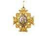 Appraisal: SWITZERLAND A TWO COLOUR GOLD AND ENAMEL CROSS OF A