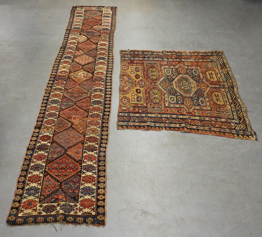 Appraisal: PC CAUCASIAN RUNNER SUMAK RUG GROUP Caucuses Middle East th