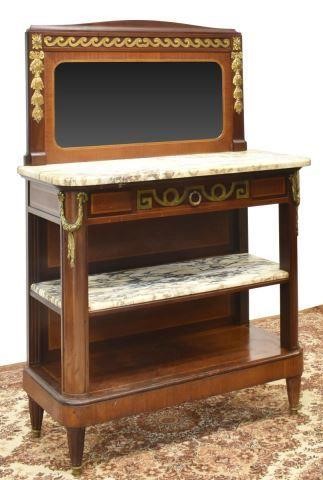 Appraisal: French Louis XVI style mahogany sideboard dessert server early th