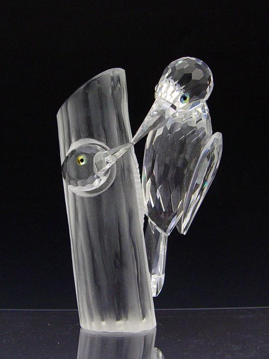 Appraisal: SWAROVSKI CRYSTAL WOODPECKERS SCS annual edition Woodpecker and Baby in