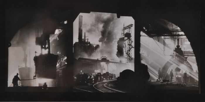 Appraisal: WILLIAM RITTASE - INDUSTRIAL SCENES Gelatin silver print x in