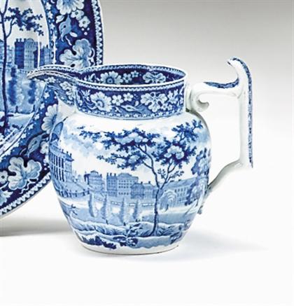 Appraisal: Historical blue transferware creamer john rogers and son longport -