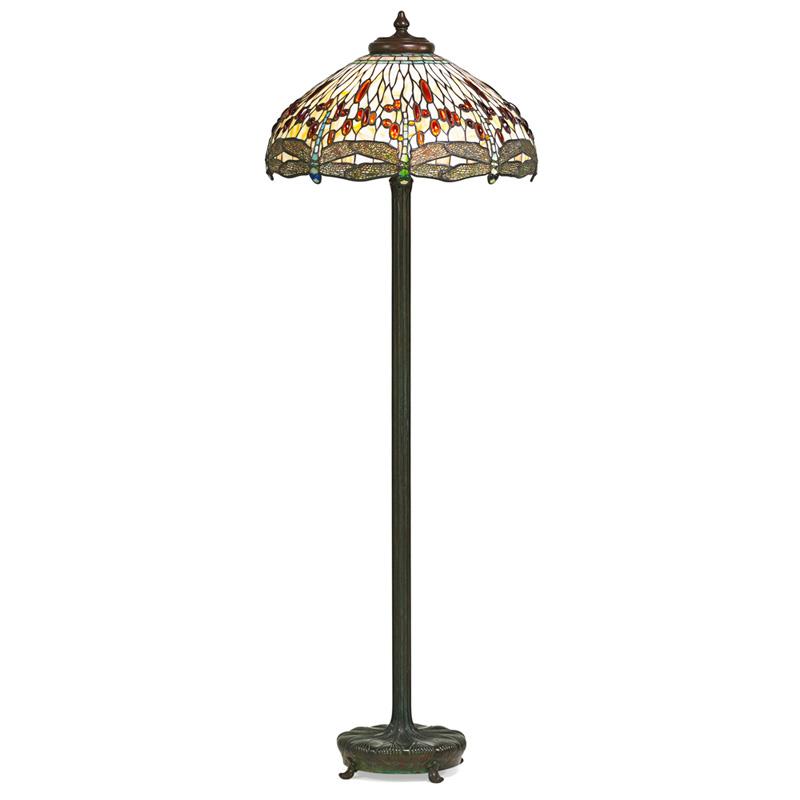 Appraisal: TIFFANY STUDIOS Dragonfly floor lamp TIFFANY STUDIOS Dragonfly floor lamp