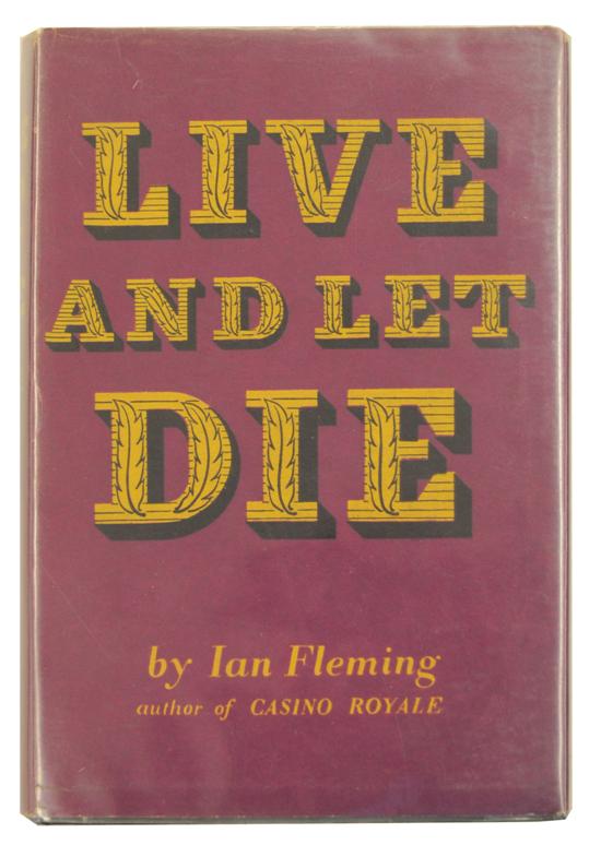 Appraisal: FLEMING Ian Live and Let Die London Jonathan Cape Black