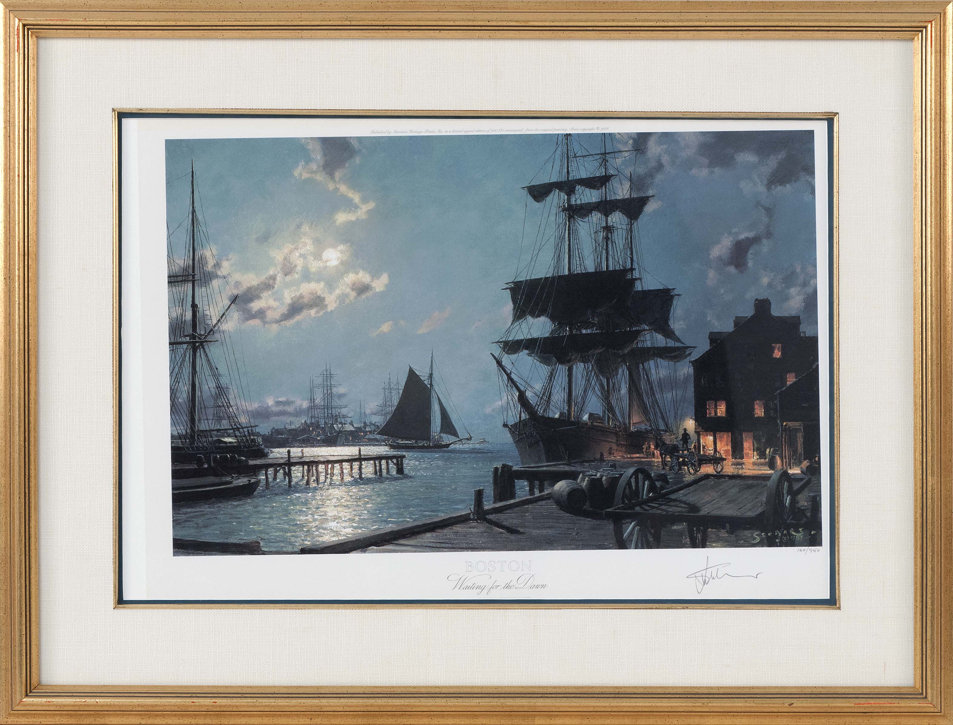 Appraisal: JOHN STOBARTEnglish American b Boston Waiting for the Dawn Signed