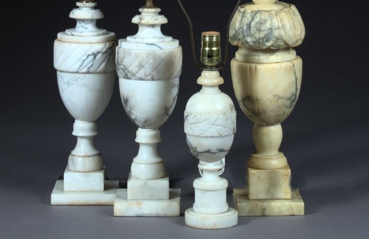 Appraisal: Group of Four Italian Lamps first quarter th century consisting