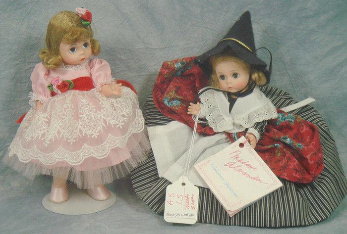 Appraisal: Two Madame Alexander Storyland Dolls inches tall hard plastic all