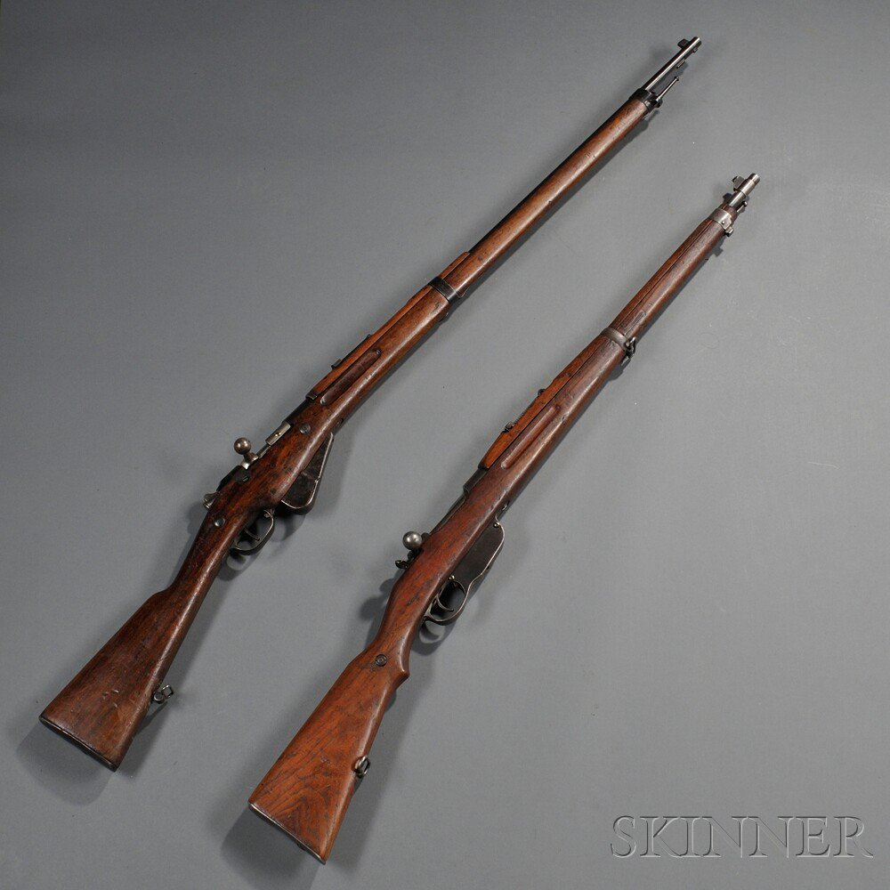 Appraisal: Two Bolt Action Rifles c early th century a French