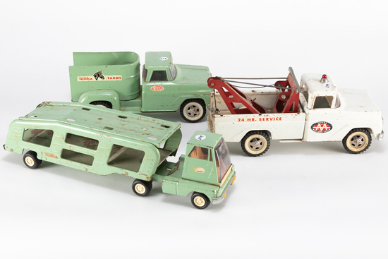 Appraisal: This lot consists of three vintage tin Tonka Toys to