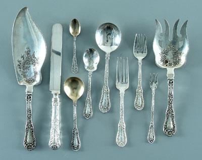 Appraisal: No sterling flatware Dominick Haff pieces monograms detailed list available