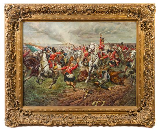 Appraisal: Sale Lot Artist Unknown th Century The Battle of Waterloo