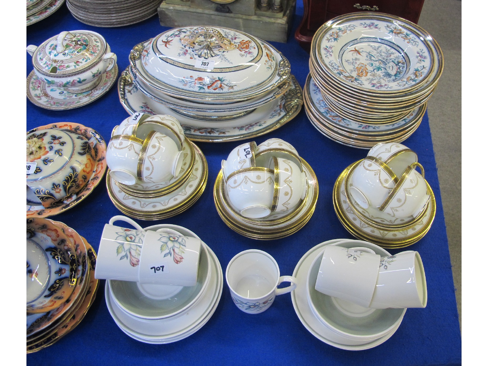 Appraisal: Group of Ironstone and bone China dinnerware marked T Till