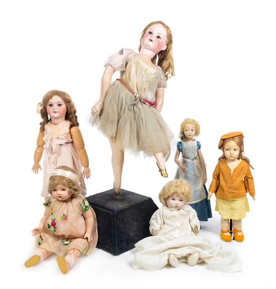 Appraisal: Sale Lot A Group of Six Dolls late th early