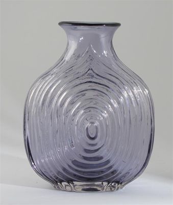 Appraisal: A Whitefriars lilac glass vase designed by Geoffrey Baxter moulded