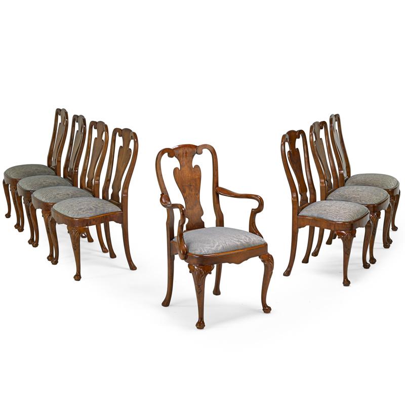 Appraisal: SET OF QUEEN ANNE STYLE DINING CHAIRS Condition Report