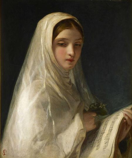 Appraisal: JAMES SANT R A BRITISH - THE COMMUNICANT Signed with