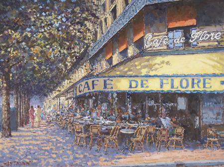 Appraisal: Willem Heytman Dutch b Cafe de Flore Boulevard St Germain