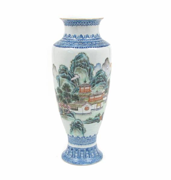 Appraisal: A Chinese overglaze porcelain vase Yongzhen mark but th century