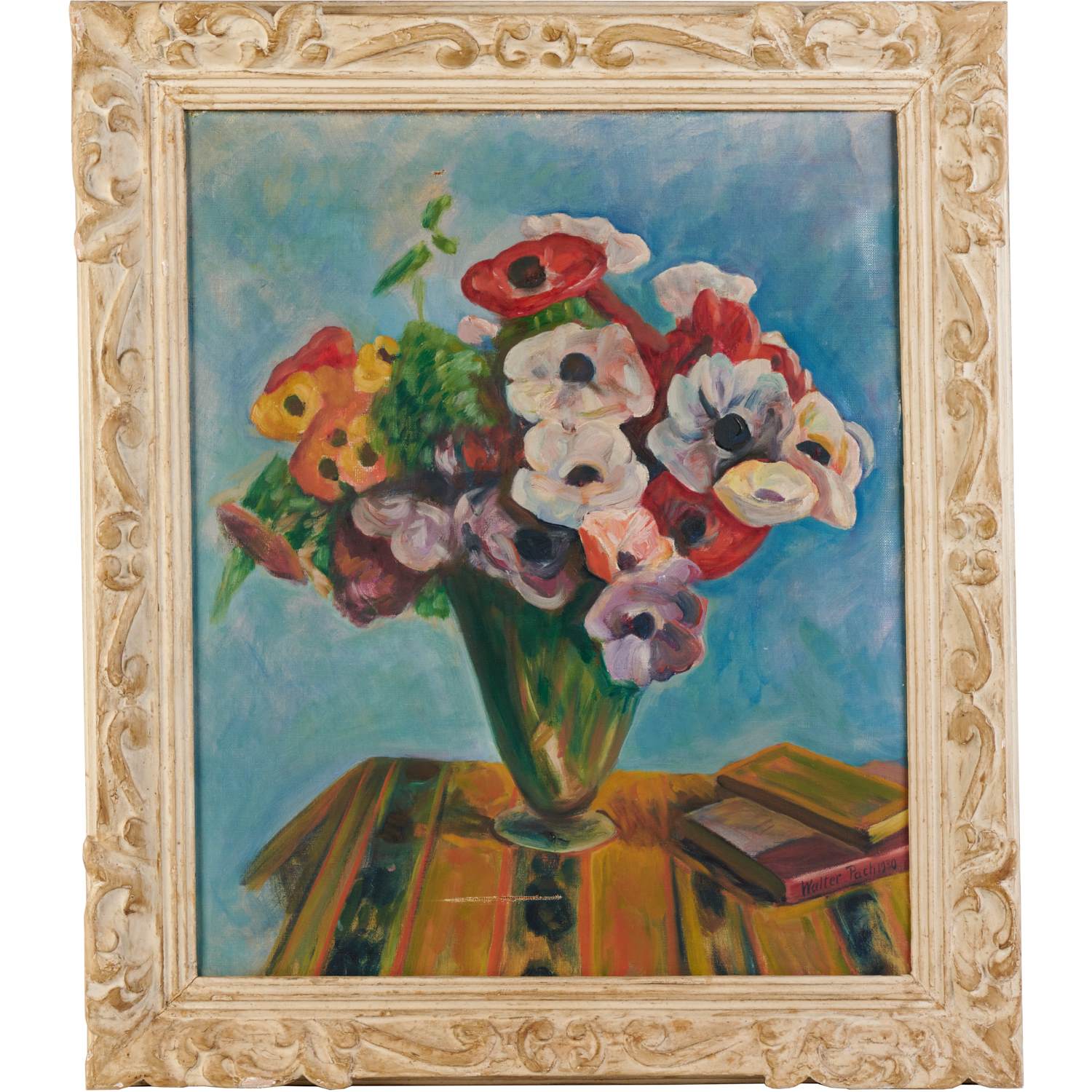 Appraisal: WALTER PACH OIL ON CANVAS Walter Pach American - Floral