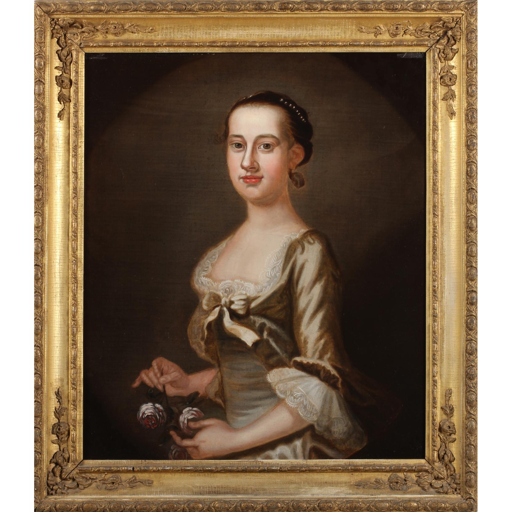 Appraisal: American School Portrait of a Woman th Century oil on