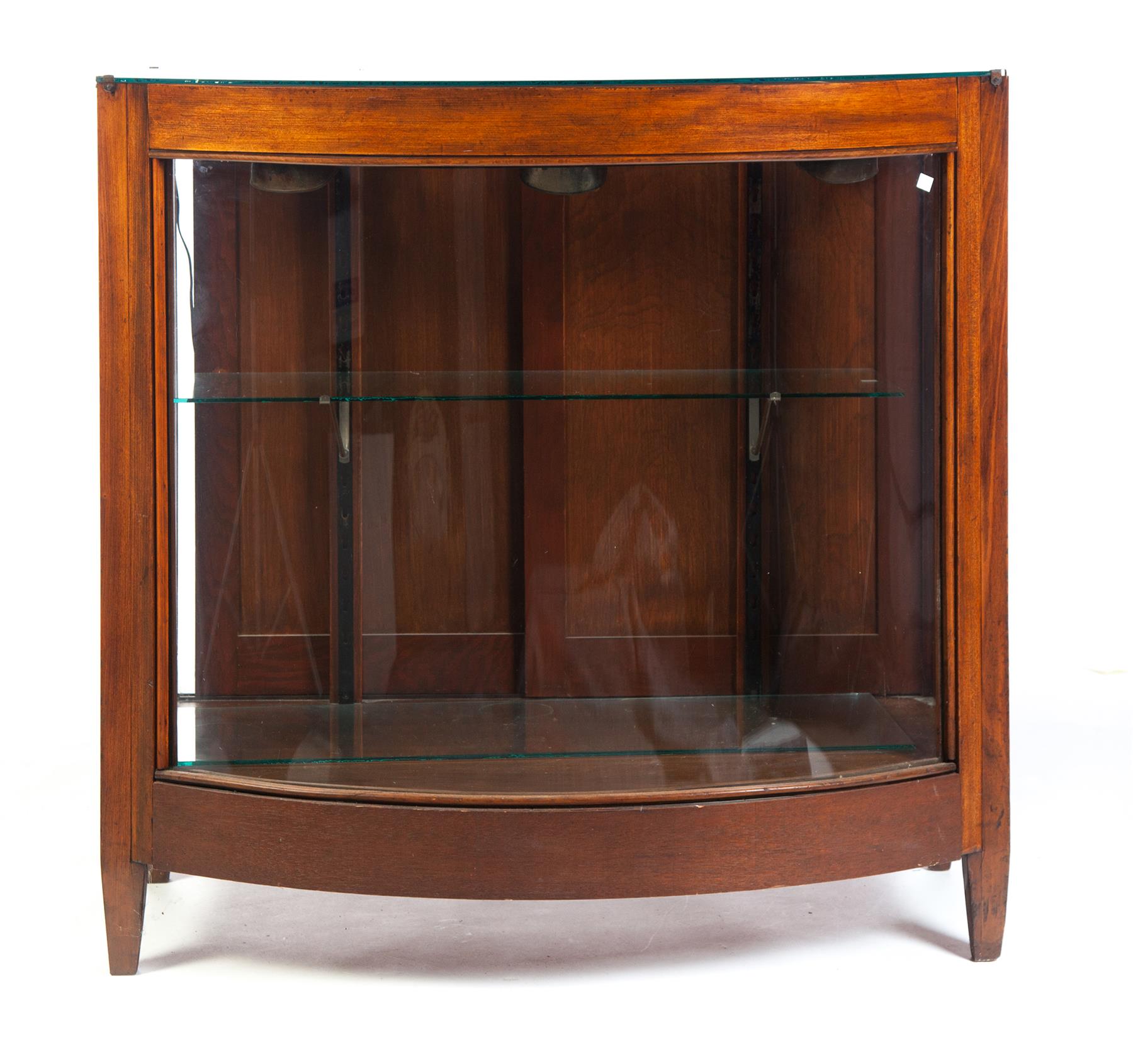 Appraisal: AMERICAN BOWFRONT STORE DISPLAY CASE st quarter- th century mixed