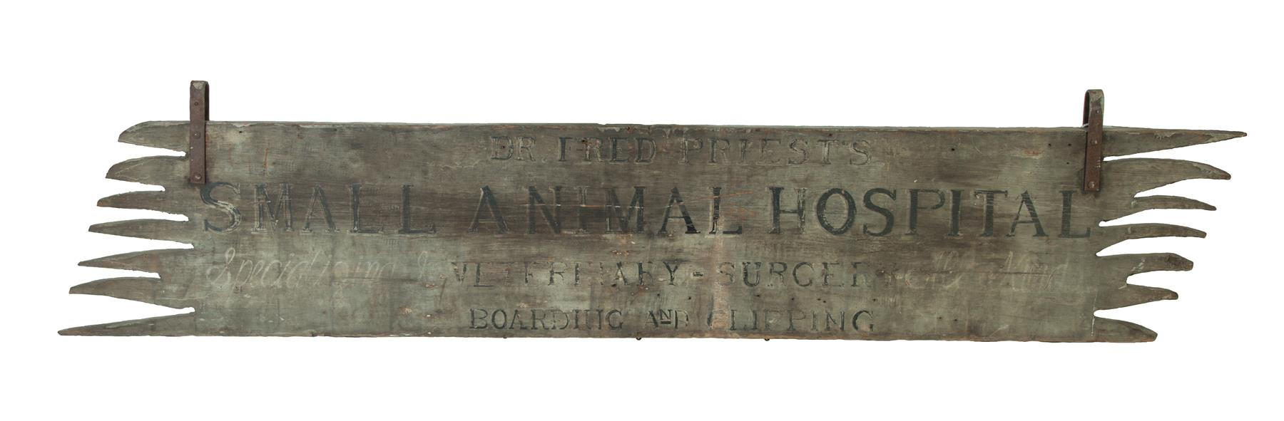 Appraisal: OHIO VETERINARY SIGN Late th-early th century Original surface and