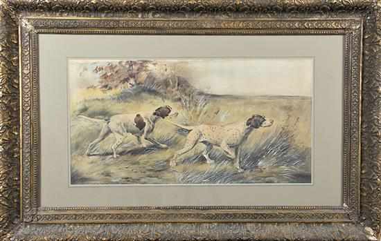 Appraisal: Edmund Henry Osthaus Ohio California - POINTERS IN LANDSCAPE mixed