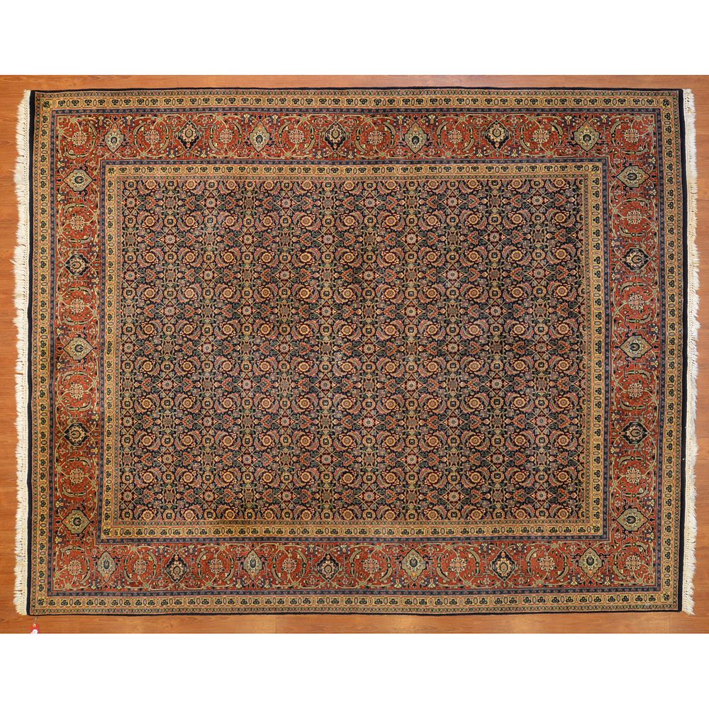 Appraisal: Indo Bijar Rug India x Fourth quarter- th century hand-knotted