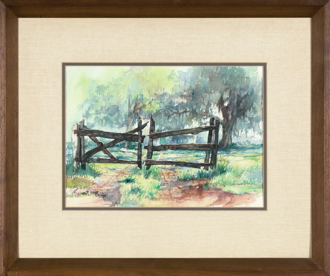 Appraisal: Robert M Rucker American Louisiana - The Woden Gate watercolor