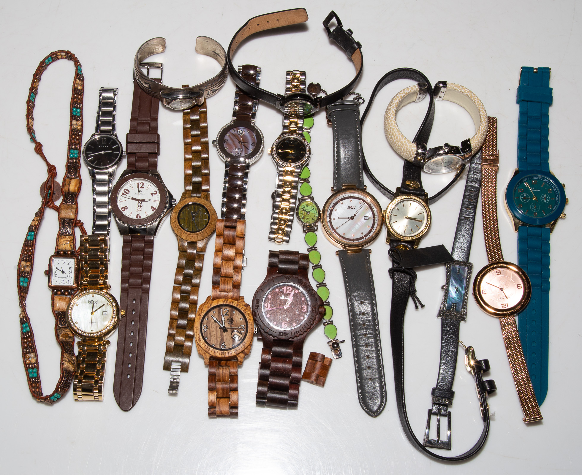 Appraisal: A COLLECTION OF FASHION WATCHES Various fashion watches including sterling