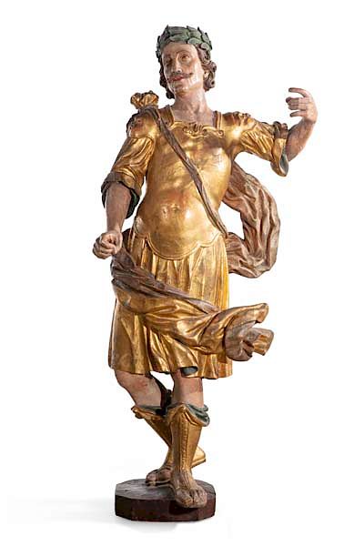 Appraisal: Italian Baroque figure of a nobleman as a Roman An