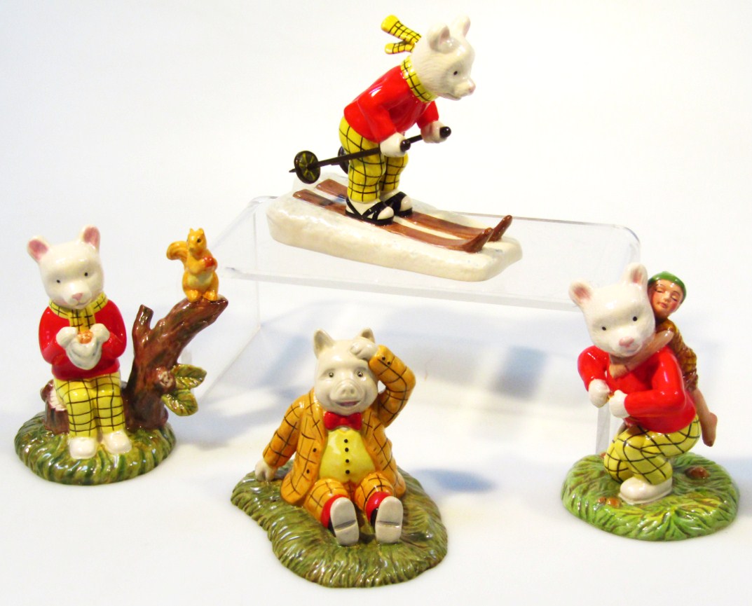 Appraisal: Four Royal Doulton Limited Edition Rupert Bear figure groups Rupert