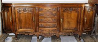 Appraisal: French Louis XV style enfilade with drawers French Louis XV