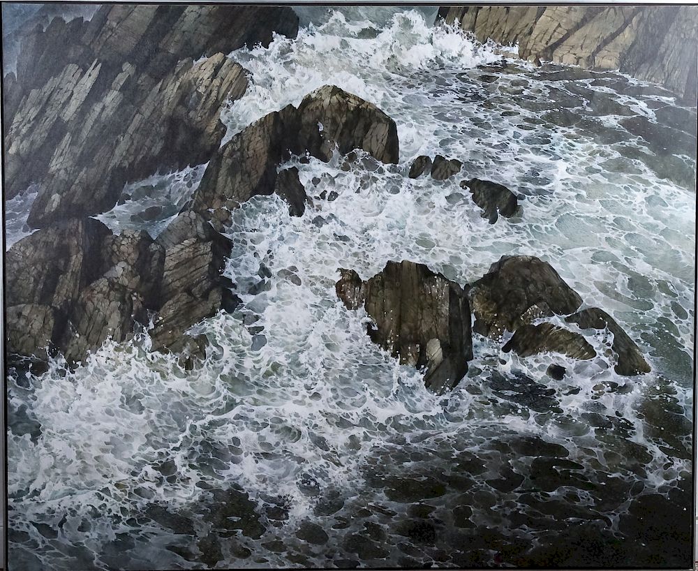 Appraisal: Ron Bolt b Canadian Seascape Painting x Ron Bolt born