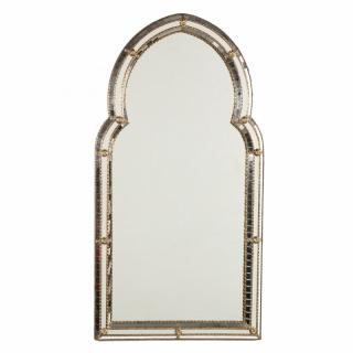 Appraisal: Moroccan Style Mirror mid th century paneled and ormolu mounted