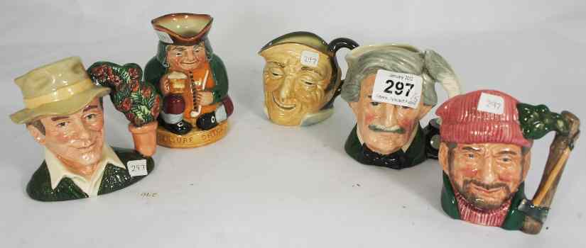 Appraisal: Royal Doulton Small Character Jugs Mark Twain D The Gardener