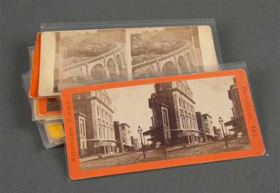 Appraisal: Stereo cards Group of thirteen views most by E Anthony