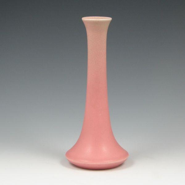 Appraisal: Rookwood bud vase from with matte green over pink glaze