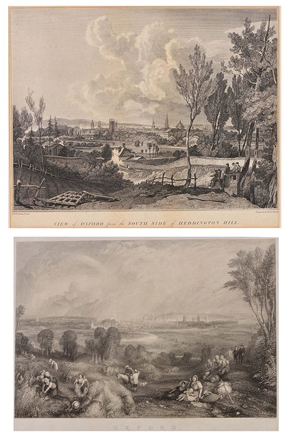 Appraisal: JAMES BASIRE AFTER J M W TURNER'View of Oxford from