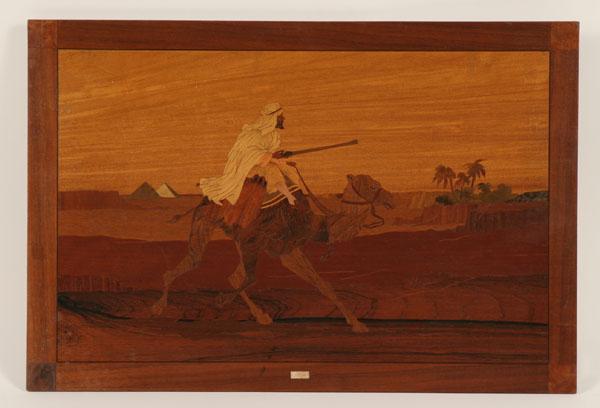 Appraisal: Brunswick-Balke-Collender Co novelty picture fourteen veneers crafted into image of