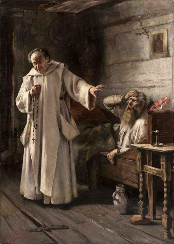 Appraisal: Edmund Blume - German The Confession A Priest Visiting an