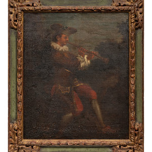 Appraisal: Manner of Jean-Antoine Watteau th th Century Musician in a