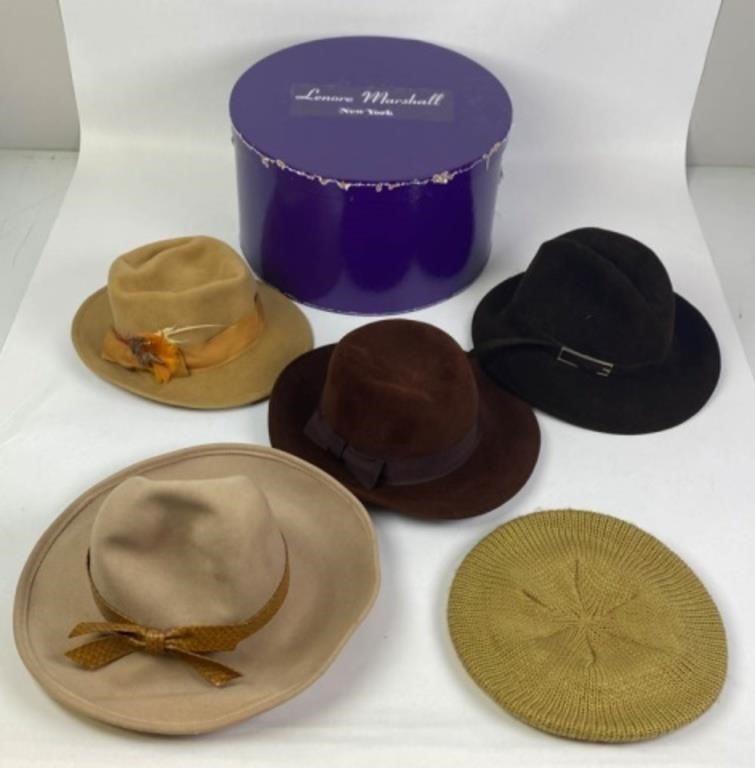 Appraisal: Lot of hats including Burberrys Lord and Taylor B Altman