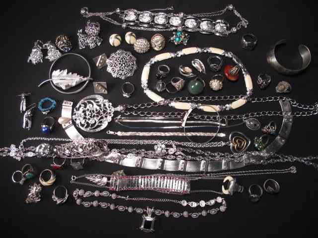 Appraisal: Tray lot of assorted costume jewelry Coro many Monet Avon