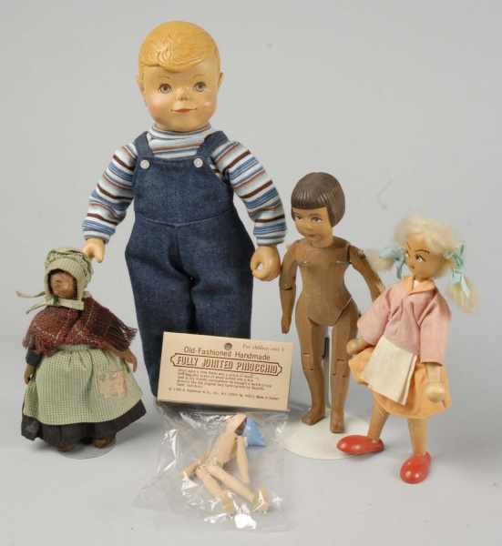 Appraisal: Lot of Wood Dolls Description Very cute Jackie by Bob