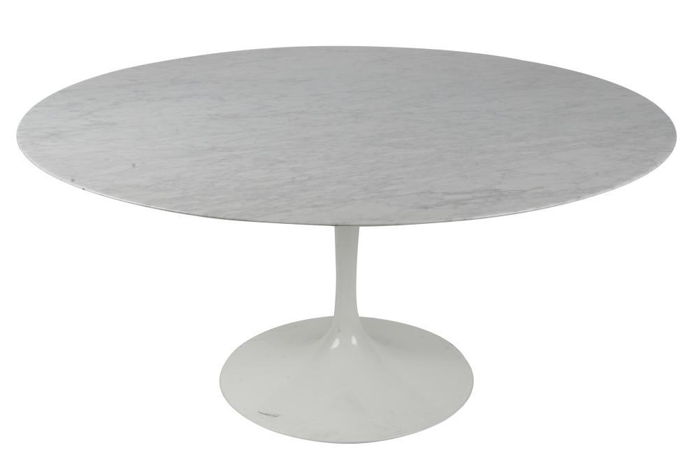 Appraisal: EERO SAARINEN FOR KNOLL 'TULIP DINING TABLEpartial manufacturer's paper label