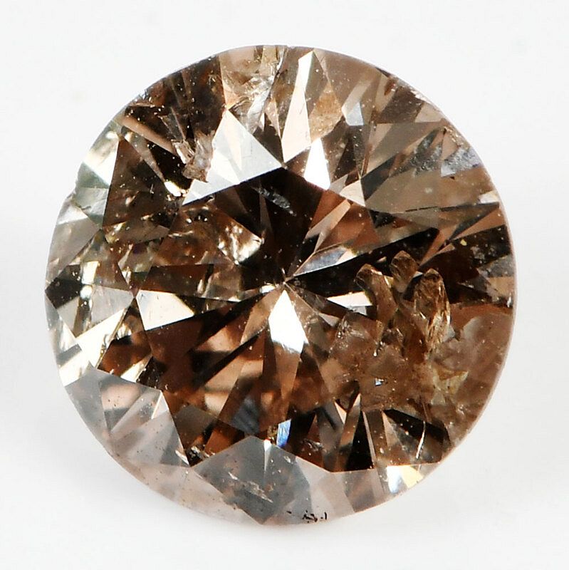 Appraisal: Loose Diamond round brilliant diamond estimated weight ct faint light